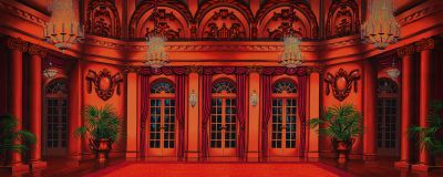 Orange Elegant Ballroom